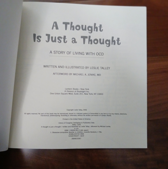 A Thought is Just A Thought A Story of Living with OCD - Picture 2 of 2